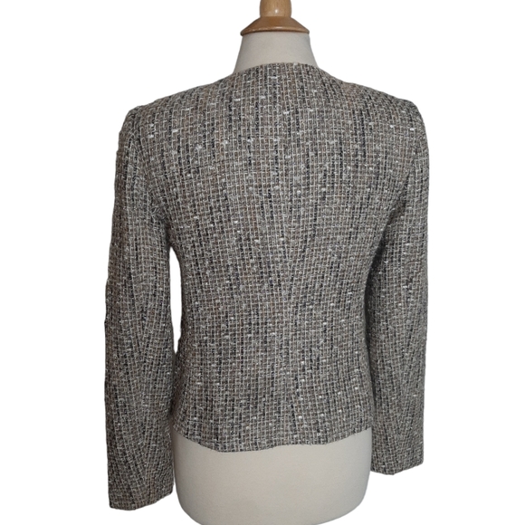 TALBOTS Tweed Jacket Zipper Front - Picture 3 of 10